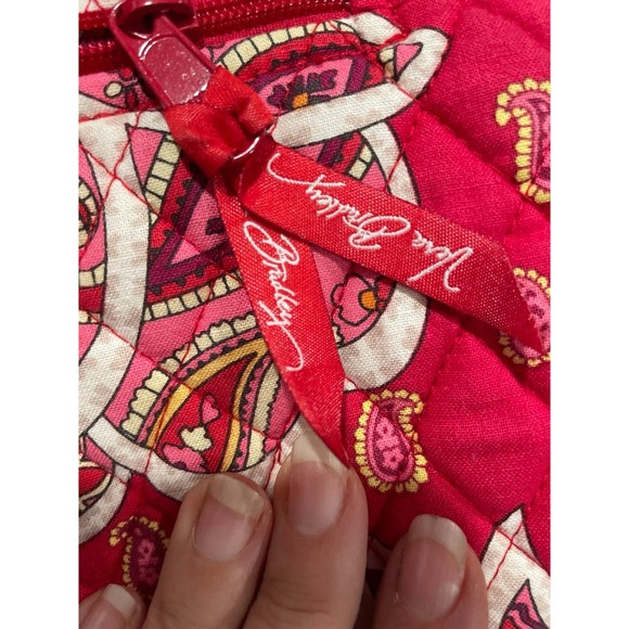 Vera Bradley red Paisley cloth purse - Picture 5 of 5